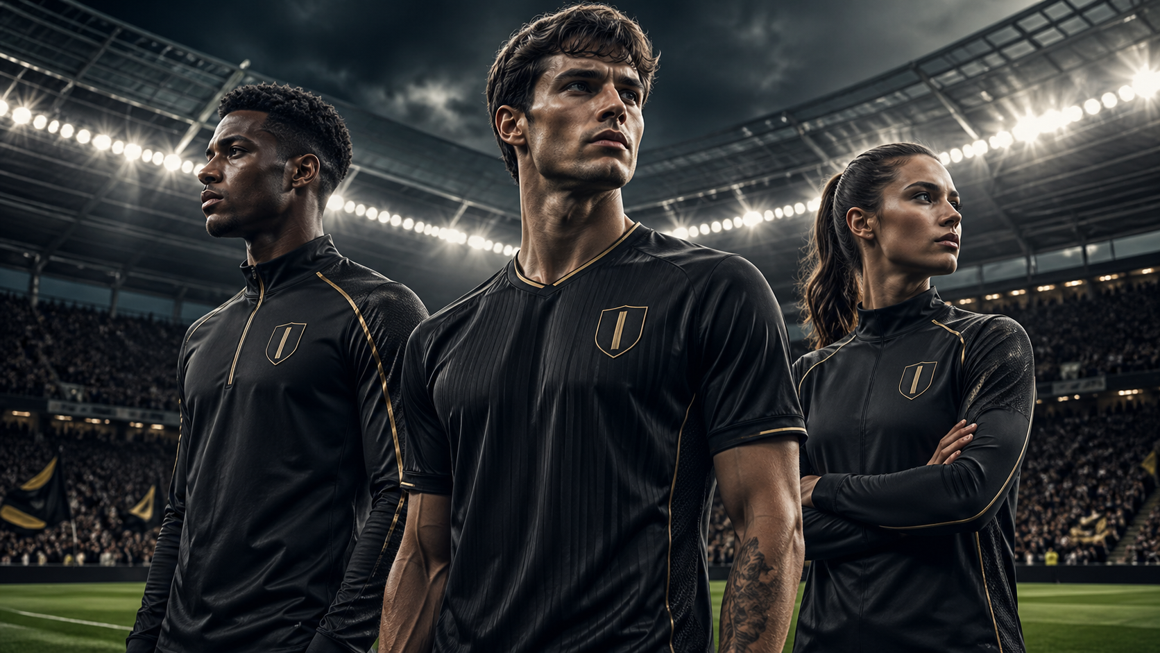 Football team wearing TBC London performance apparel